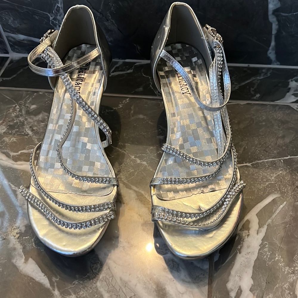 Sliver Diamond Heels